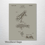 Fishing Lure - Patent on Wood
