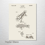 Fishing Lure - Patent on Wood