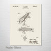 Fishing Lure - Patent on Wood