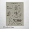 Fender Bass Guitar - Patent on Wood