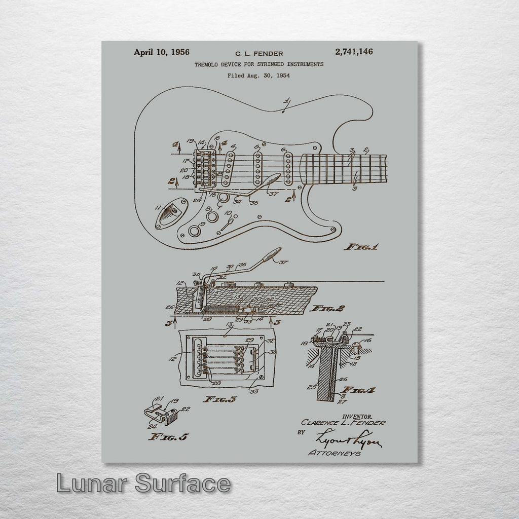 Fender Stratocaster Patent on Wood