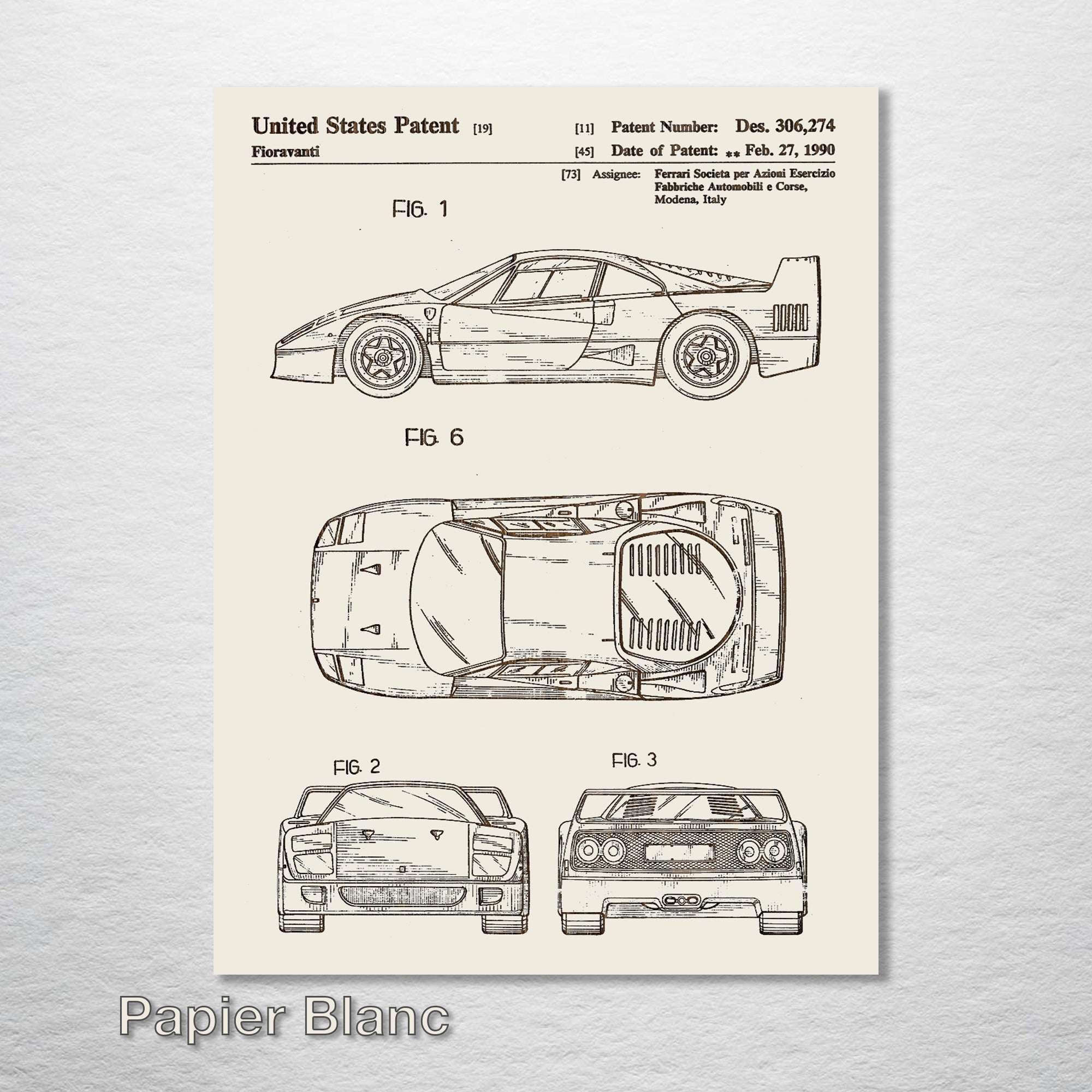 Ferrari - Patent on Wood