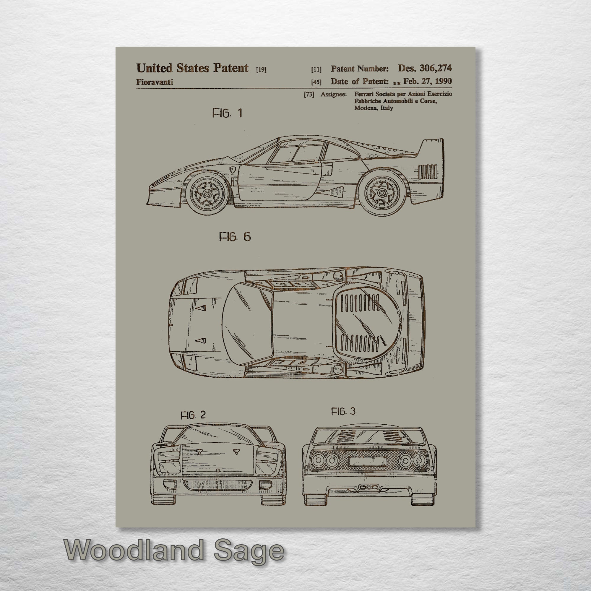 Ferrari - Patent on Wood