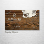 Florida Keys - Whimsical Map on Wood