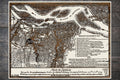 Siege of Savannah 1779 - Historic Map on Wood
