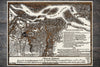 Siege of Savannah 1779 - Historic Map on Wood