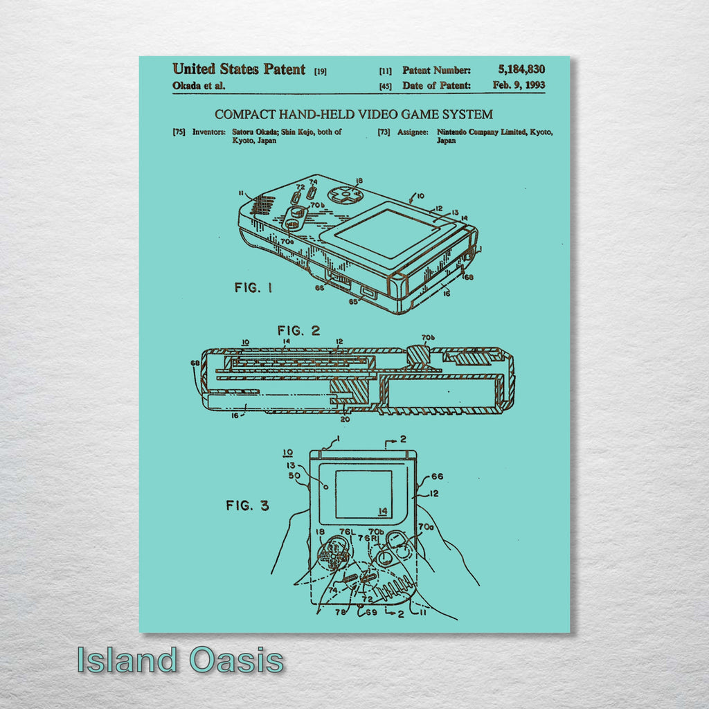 Nintendo Gameboy - Patent on Wood