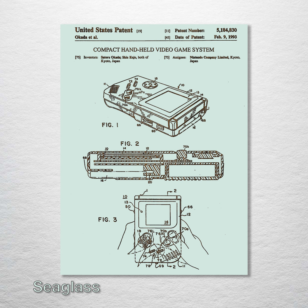 Nintendo Gameboy - Patent on Wood