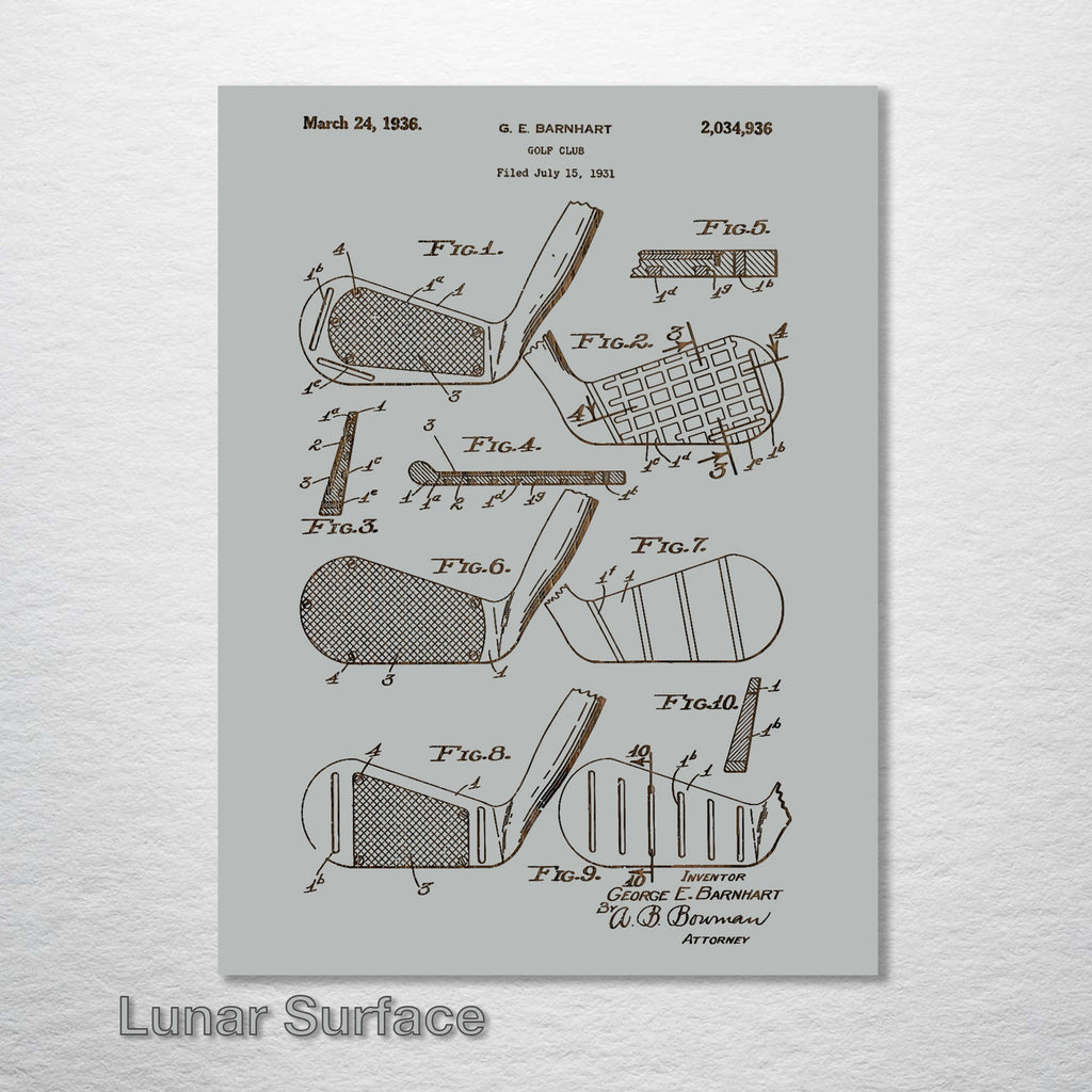 Golf Club - Patent on Wood
