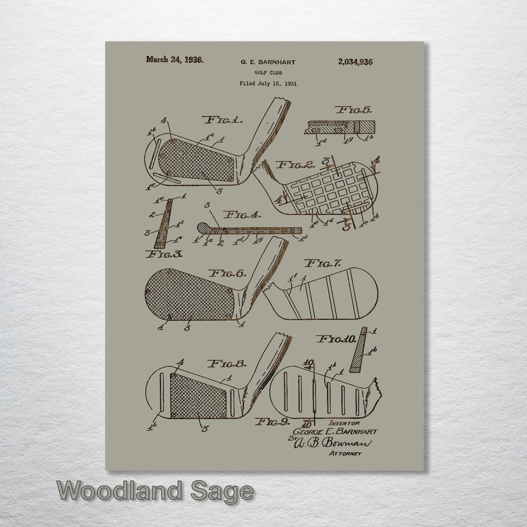 Golf Club - Patent on Wood