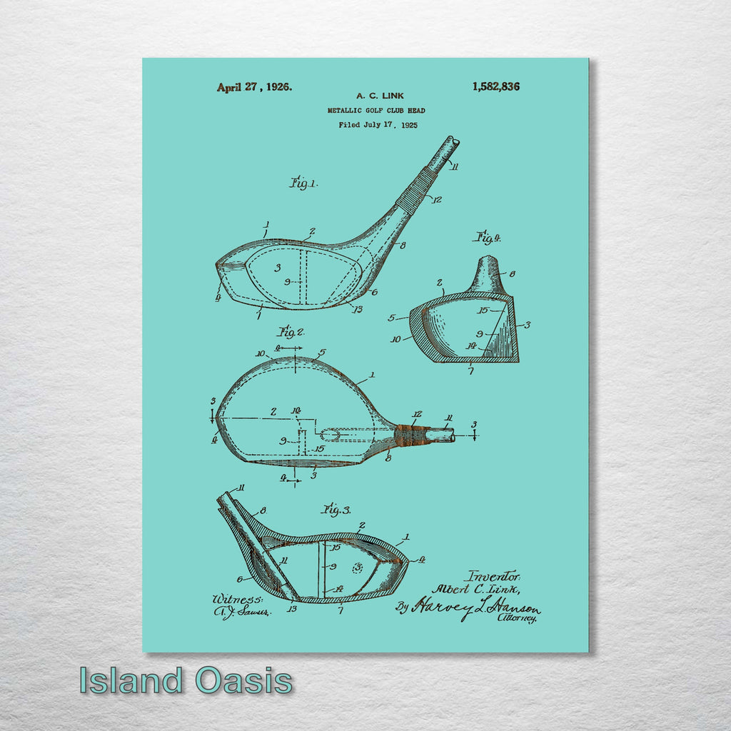 Golf Driver - Patent on Wood
