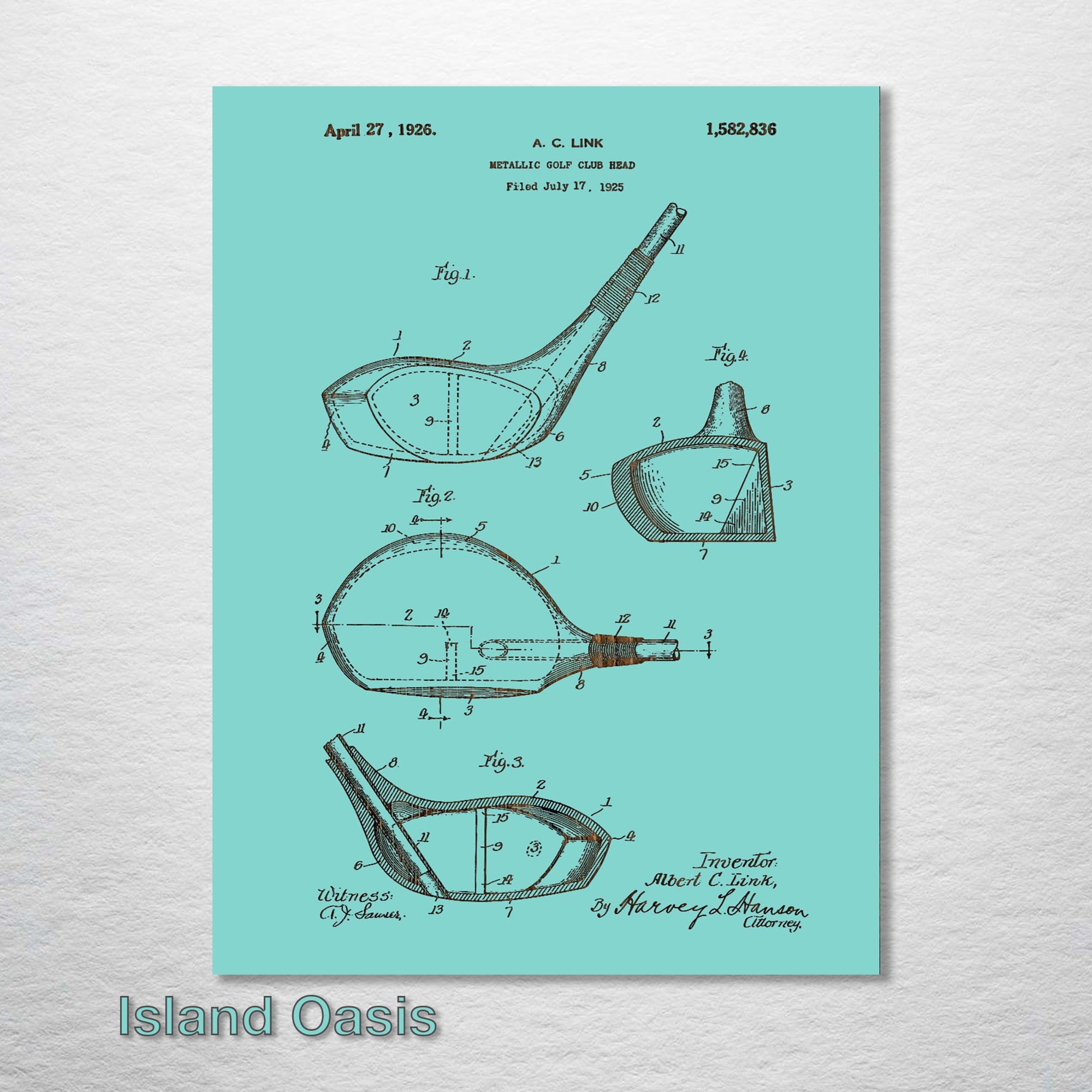 Golf Driver - Patent on Wood