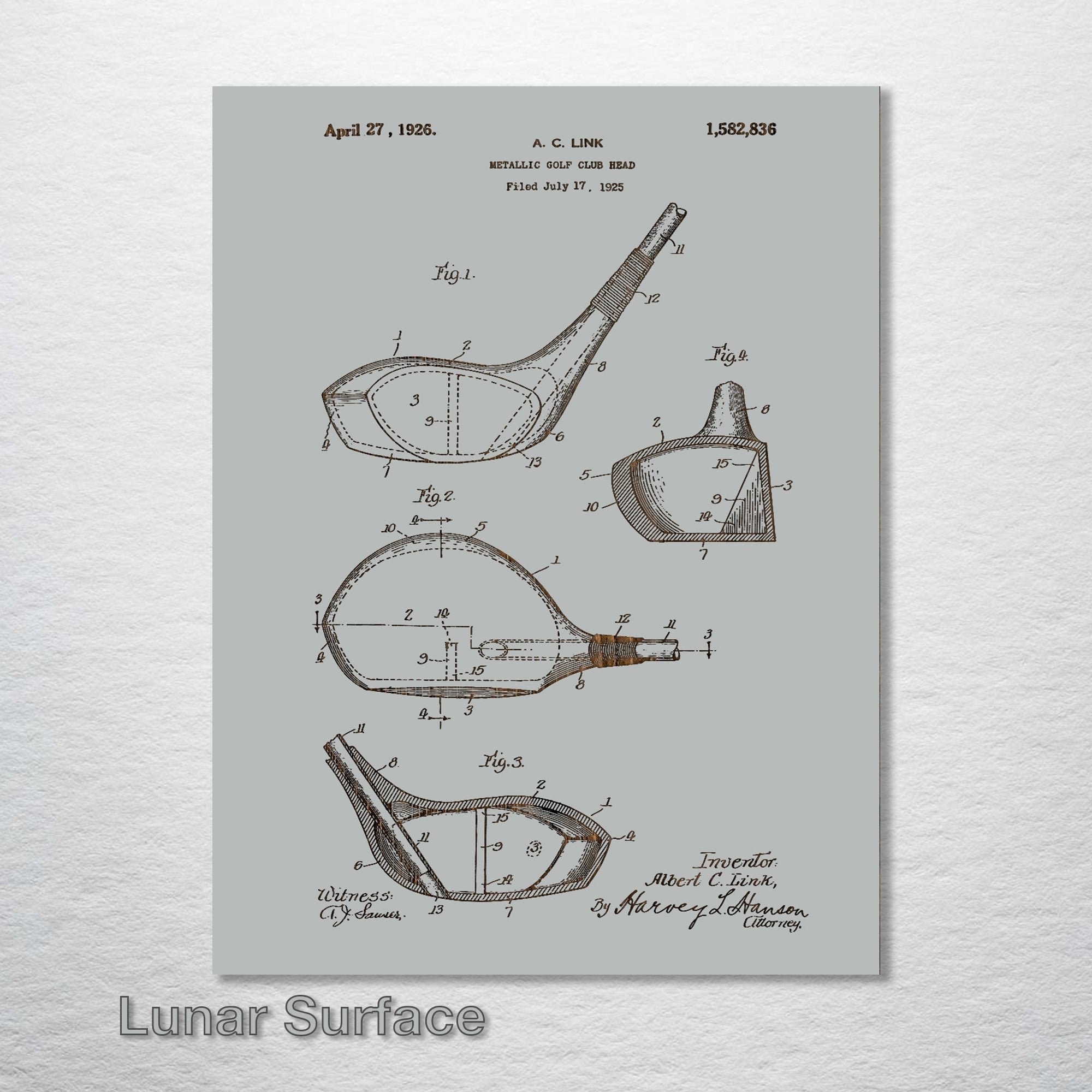 Golf Driver - Patent on Wood