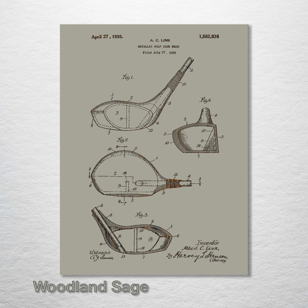 Golf Driver - Patent on Wood