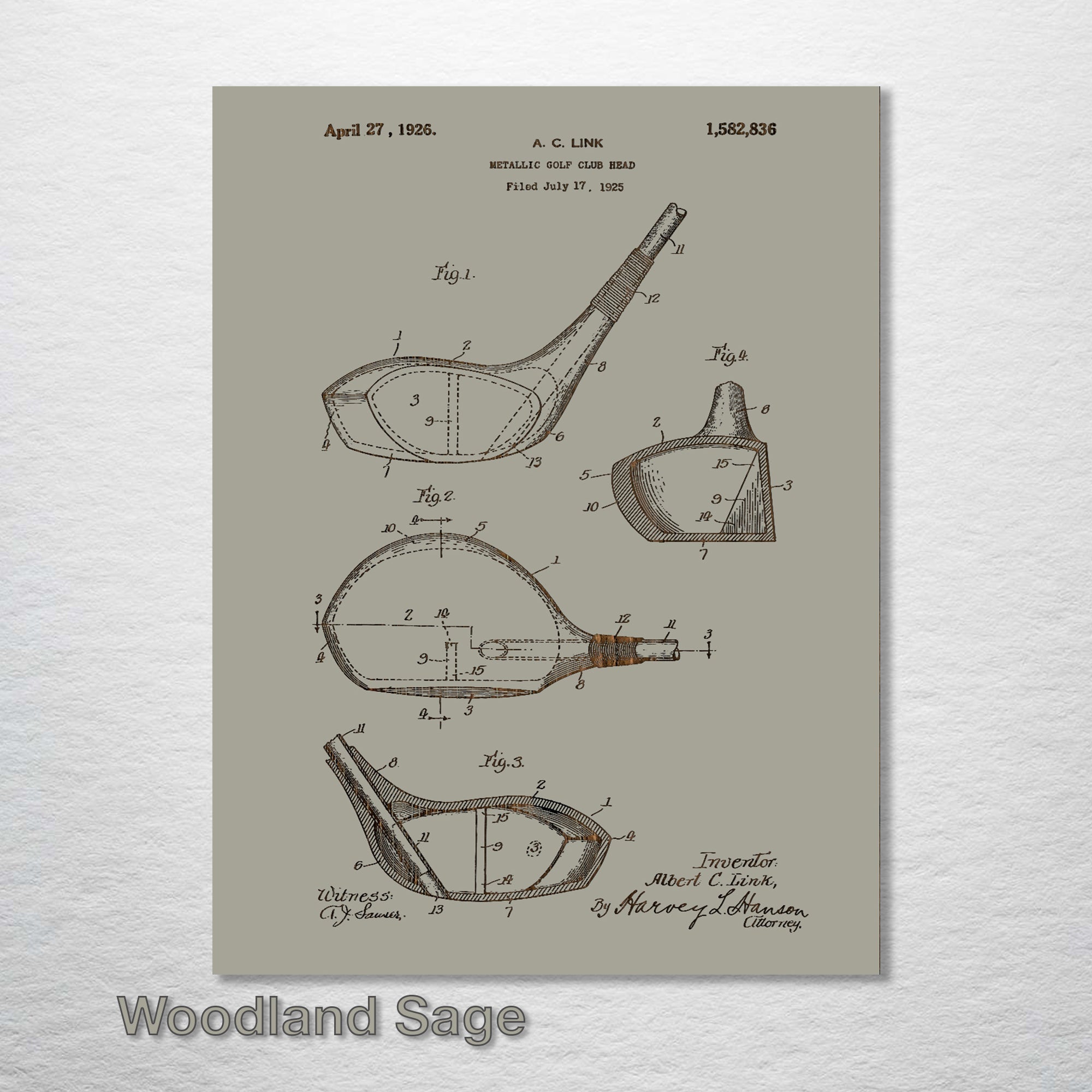 Golf Driver - Patent on Wood