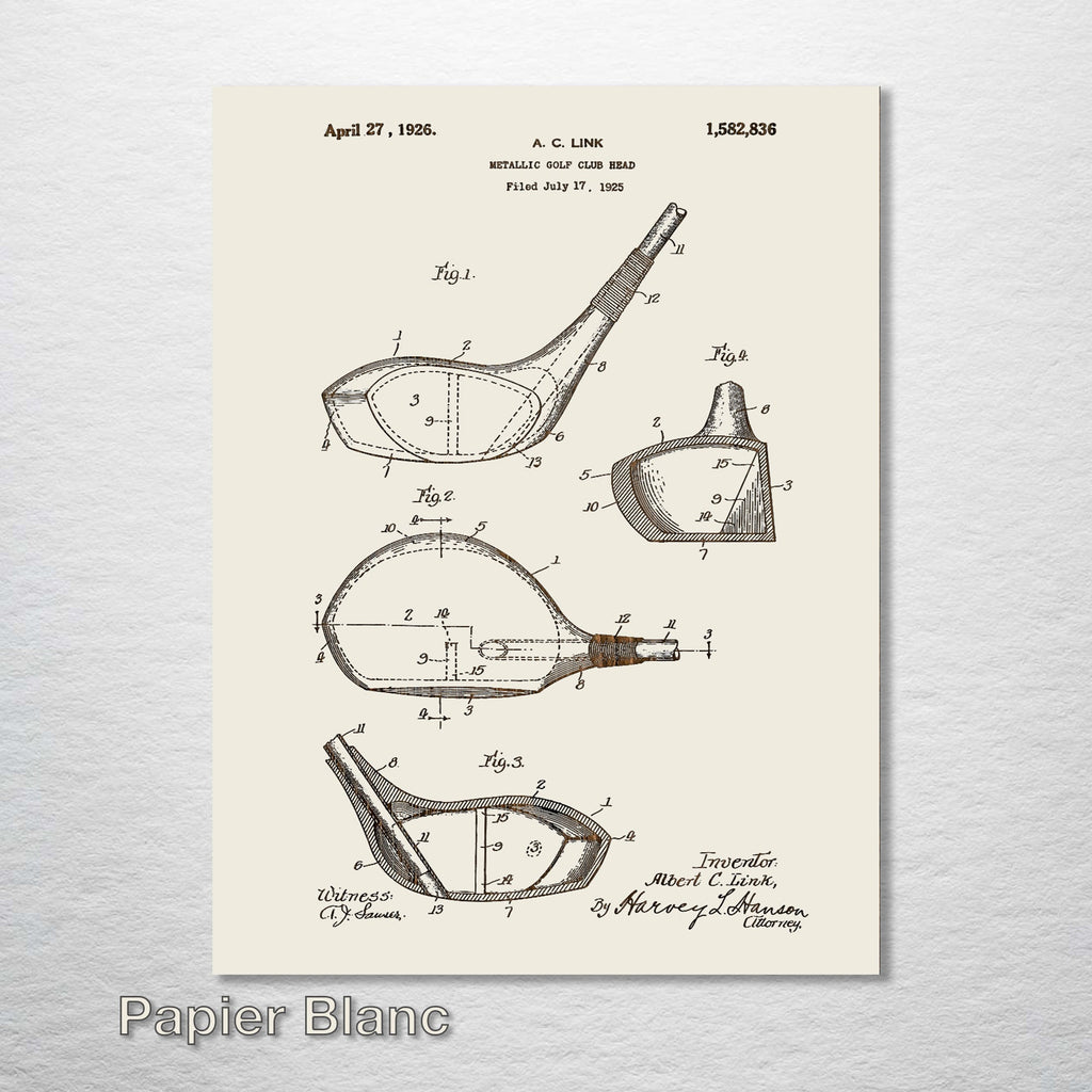 Golf Driver - Patent on Wood