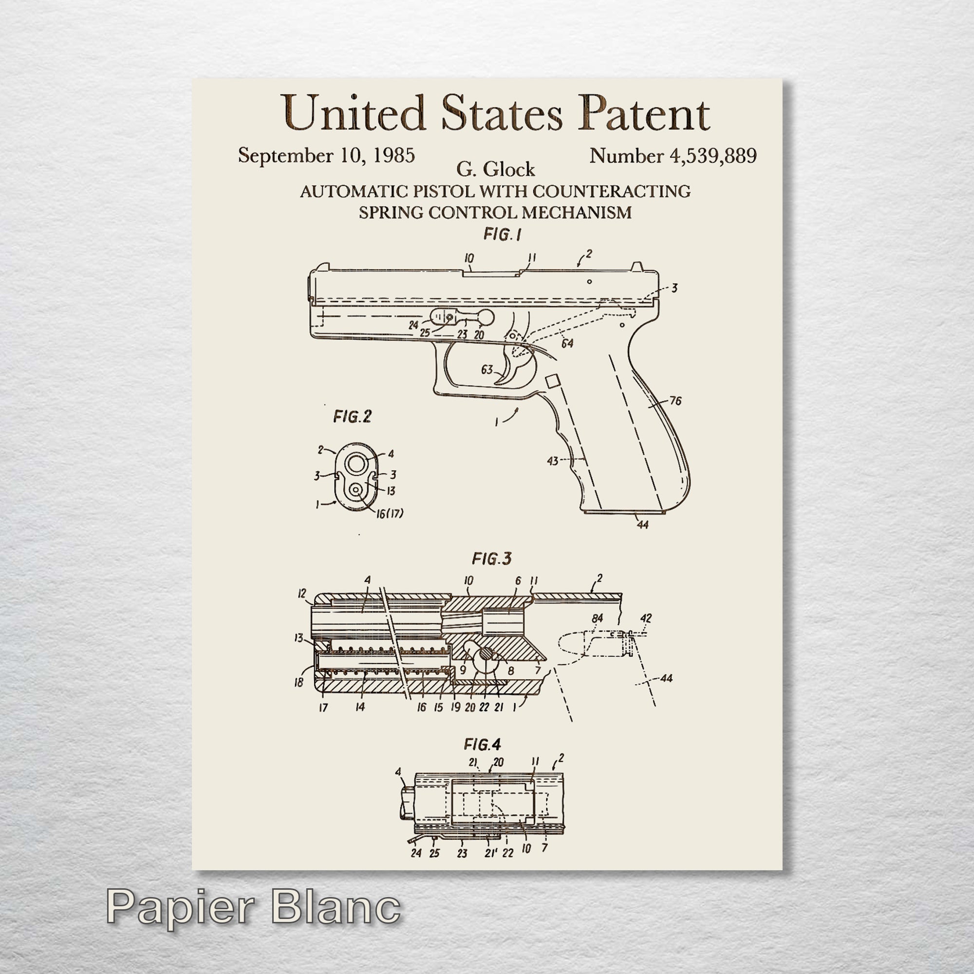 Glock - Patent on Wood