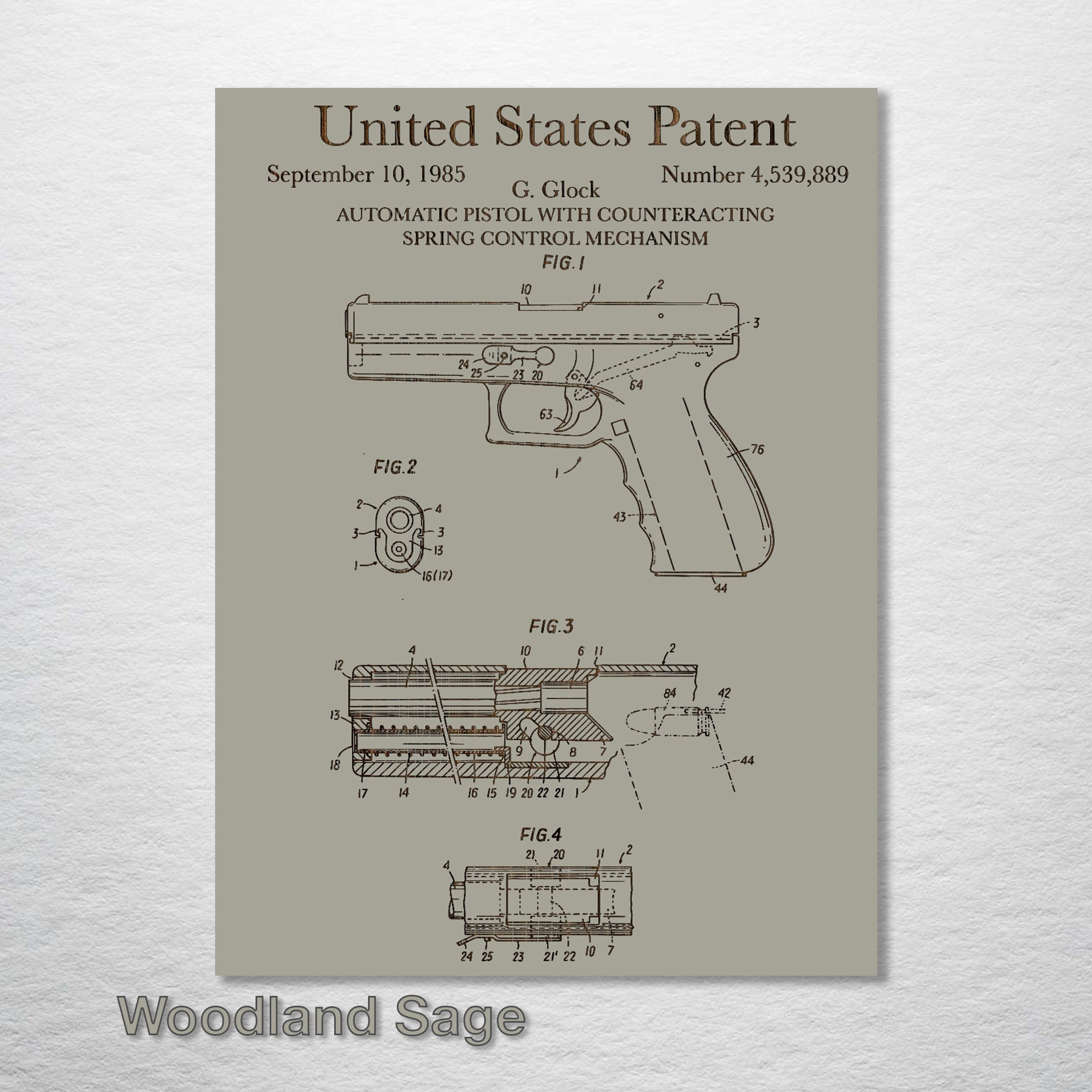 Glock - Patent on Wood
