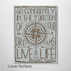 Go Confidently In The Direction Of Your Dreams "Henry David Thoreau" - Quote - Patent Size on Wood