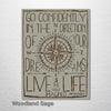 Go Confidently In The Direction Of Your Dreams "Henry David Thoreau" - Quote - Patent Size on Wood