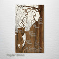 The Golden Isles, GA - St. Simons, Brunswick, Jekyll, Sea Island - Street Map on Wood