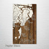 The Golden Isles, GA - St. Simons, Brunswick, Jekyll, Sea Island - Street Map on Wood