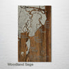 The Golden Isles, GA - St. Simons, Brunswick, Jekyll, Sea Island - Street Map on Wood