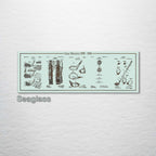 Golf Collage - Patent on Wood