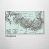 Grand Canyon 1919 - Historic Map on Wood