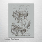Grand Piano - Patent on Wood