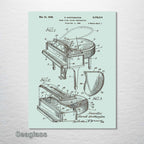 Grand Piano - Patent on Wood