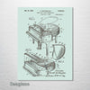 Grand Piano - Patent on Wood