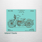 Harley Davidson Cycle Support - Patent on Wood