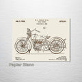 Harley Davidson Cycle Support - Patent on Wood