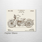 Harley Davidson Cycle Support - Patent on Wood