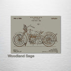 Harley Davidson Cycle Support - Patent on Wood