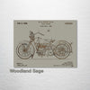Harley Davidson Cycle Support - Patent on Wood