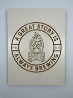 Custom Logo on Wood