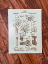 Custom Etched Patent or Logo on Wood