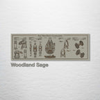 Collage - Star Wars Patents on Wood