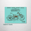 Indian Motorcycle - Patent on Wood