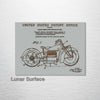 Indian Motorcycle - Patent on Wood