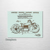Indian Motorcycle - Patent on Wood