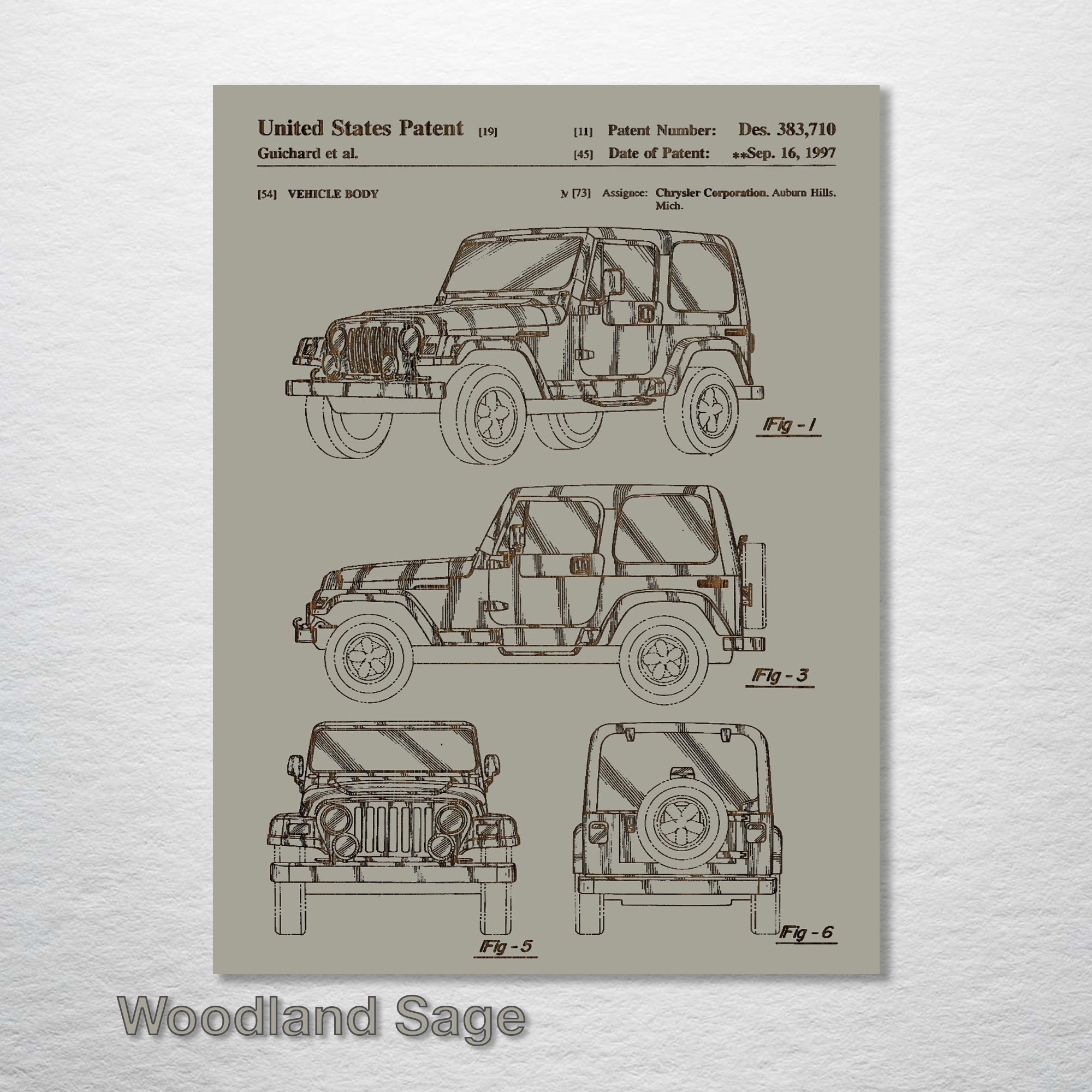 Jeep Wrangler - Patent on Wood