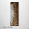 New Jersey Shore - Street Map on Wood