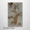 Lake Hartwell, SC - Street Map on Wood