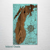 Lake Michigan - Street Map on Wood