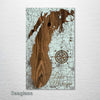 Lake Michigan - Street Map on Wood