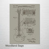 Les Paul Guitar - Patent on Wood