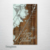 Long Beach Island, NJ - Street Map on Wood